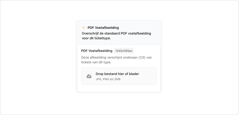 Aangepaste PDF footer afbeelding
