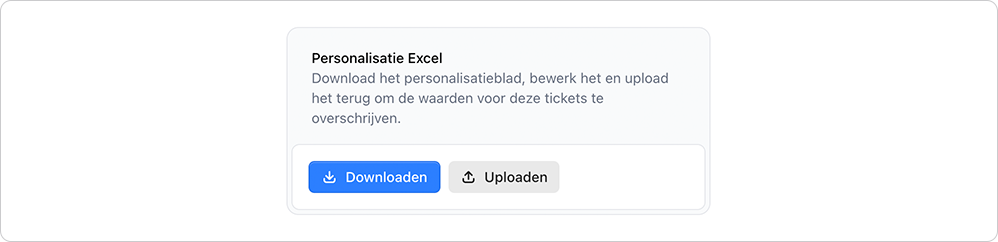 Personalisatie importeren en exporteren via Excel